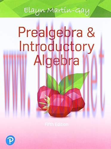[FOX-Ebook]Prealgebra & Introductory Algebra, 5th Edition