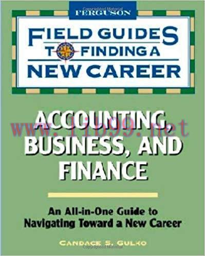 (PDF)Accounting, Business, and Finance (Field Guides to Finding a New Career (Hardcover))