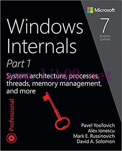 Windows Internals, Part 1: System architecture, processes, threads, memory management, and more...