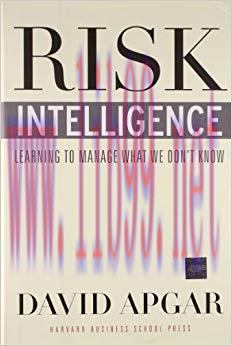 (PDF)Risk Intelligence: Learning to Manage What We Don&rsquo;t Know 1st Edition