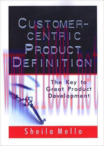 (PDF)Customer-centric Product Definition: The Key to Great Product Development 1st Edition