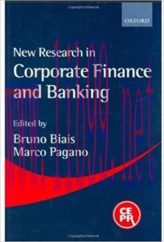 (PDF)New Research in Corporate Finance and Banking 1st Edition
