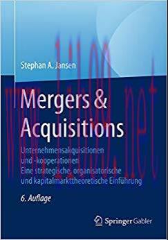 (PDF)Mergers & Acquisitions: Unternehmensakquisitionen und -kooperationen. Eine strategische, o...
