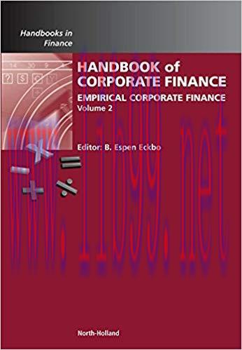 (PDF)Handbook of Empirical Corporate Finance (ISSN 2) 1st Edition