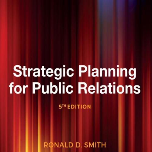 Strategic Planning for Public Relations 5th Edition