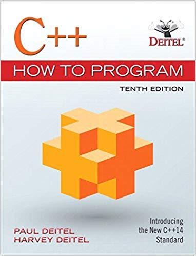 (Test Bank)C++ How to Program (Early Objects Version) 10th Global Edition .zip