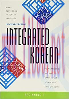 (PDF)Integrated Korean: Beginning 1, 2nd Edition (Klear Textbooks in Korean Language)