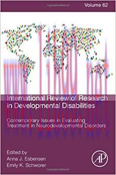 [AME]Contemporary Issues in Evaluating Treatment in Neurodevelopmental Disorders (Volume 62) (I...
