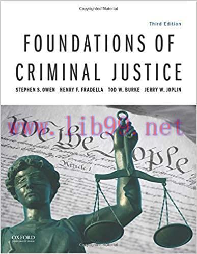 [PDF]Foundations of Criminal Justice 3rd Edition