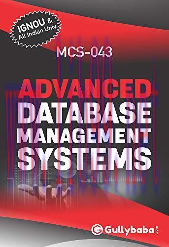 [FOX-Ebook]Gullybaba IGNOU 4th Semester MA (Latest Edition) MCS-043 Advanced Database Managemen...