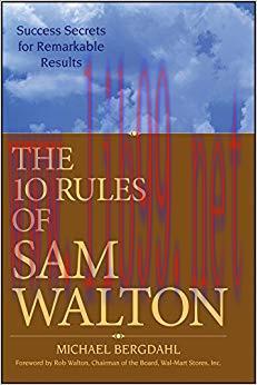 (PDF)The 10 Rules of Sam Walton: Success Secrets for Remarkable Results 1st Edition
