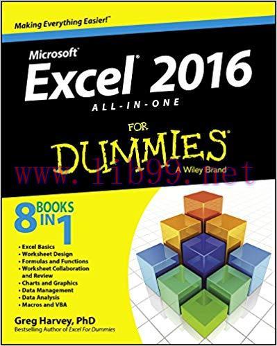 Excel 2016 All-in-One For Dummies 1st Edition,