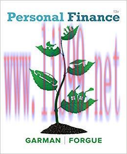 Solution Manual for Personal Finance 13th Edition
