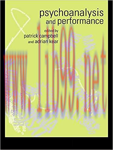 Psychoanalysis and Performance 1st Edition,