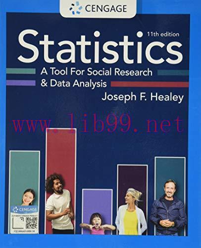 [AME]Statistics: A Tool for Social Research and Data Analysis, 11th Edition (MindTap Course Lis...