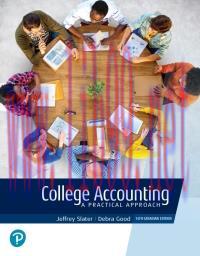 [PDF]College Accounting A Practical Approach, 14th Canadian Edition [Jeffrey Slater]