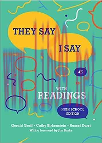 (PDF)They Say / I Say: The Moves That Matter in Academic Writing with Readings (Fourth High Sch...