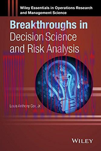 [FOX-Ebook]Breakthroughs in Decision Science and Risk Analysis