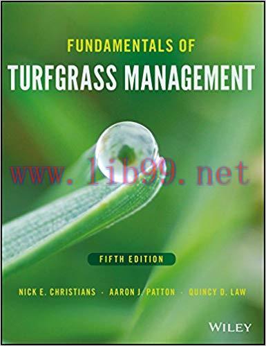 (PDF)Fundamentals of Turfgrass Management 5th Edition