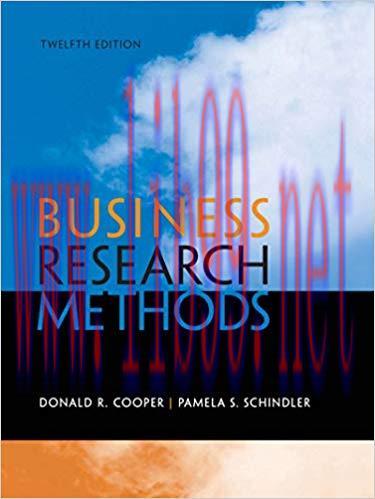 Business Research Methods 12th Edition by Donald Cooper 答案