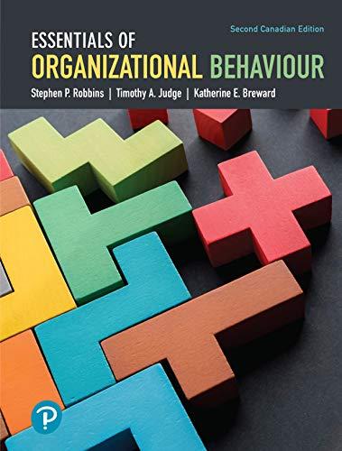 Essentials of Organizational Behaviour, 2nd Canadian Edition [Stephen P. Robbins]