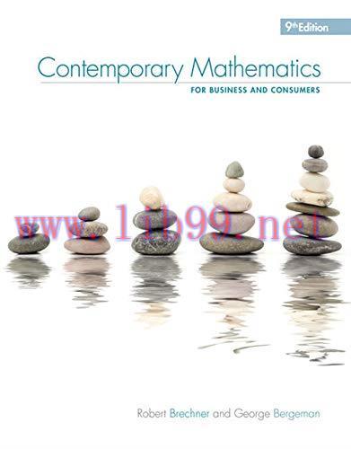 [FOX-Ebook]Contemporary Mathematics for Business & Consumers, 9th Edition