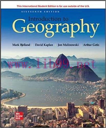 [PDF]ISE EBook Introduction to Geography 16e [Mark D. Bjelland]