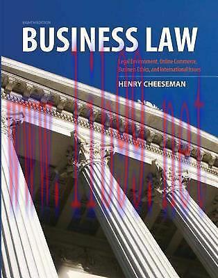 (PDF)Business Law 8th Edition by Henry R. Cheeseman