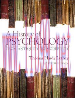[AME]A History of Psychology: From_ Antiquity to Modernity, 7th Edition