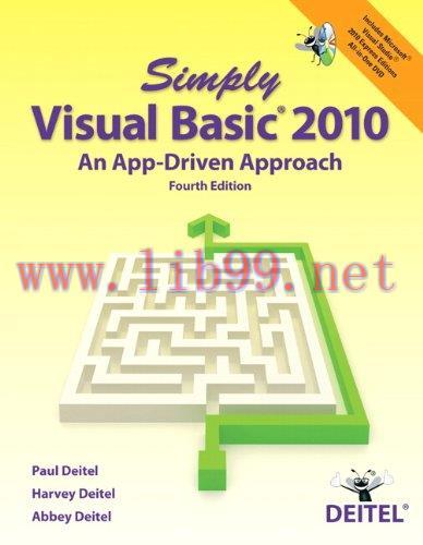 [FOX-Ebook]Simply Visual Basic 2010: An App-Driven Approach, 4th Edition