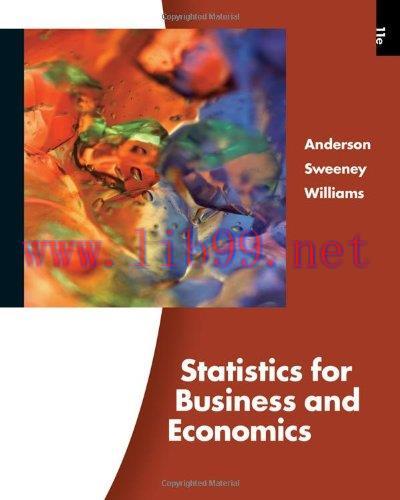 [FOX-Ebook]Statistics for Business and Economics, 11th Edition