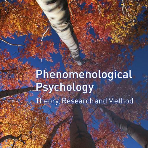 Phenomenological Psychology Theory Research and Method