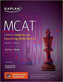 (PDF)MCAT Critical Analysis and Reasoning Skills Review 2020-2021: Online + Book (Kaplan Test P...