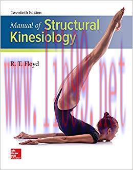Manual of Structural Kinesiology 20th Edition,