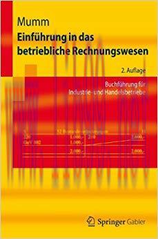 (PDF)Einf&uuml;hrung in das betriebliche Rechnungswesen: Buchf&uuml;hrung f&uuml;r Industrie- und Handelsbetri...