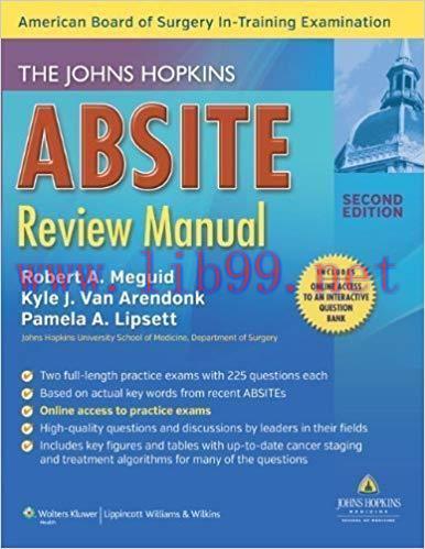 [PDF]The Johns Hopkins ABSITE Review Manual, 2nd Edition