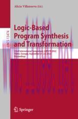 [PDF]Logic-Based Program Synthesis and Transformation: 32nd International Symposium, LOPSTR 202...