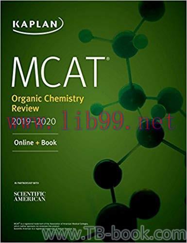 MCAT Organic Chemistry Review 2019-2020 by Kaplan Test Prep 课本