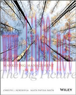 Test Bank for Marketing Management: The Big Picture 1st Edition