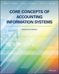 (TB)Core Concepts of Accounting Information Systems, 14th Edition Mark G. Simkin 50元.zip