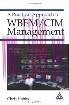 (PDF)Practical Approach to WBEM/CIM Management 1st Edition