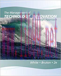 (PDF)The Management of Technology and Innovation: A Strategic Approach 2nd Edition