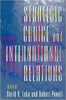 (PDF)Strategic Choice and International Relations