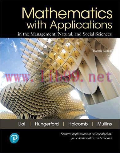 [FOX-Ebook]Mathematics with Applications In the Management, Natural, and Social Sciences, 12th ...