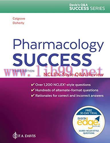 [AME]Pharmacology Success: NCLEX-Style Q&A Review, 3rd Edition