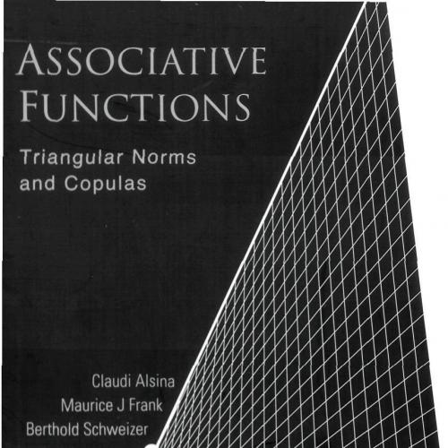 Associative Functions-Triangular Norms and Copulas - Wei Zhi