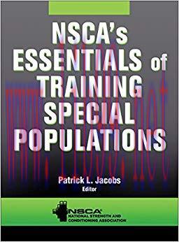 (PDF)NSCA&rsquo;s Essentials of Training Special Populations 1st Edition