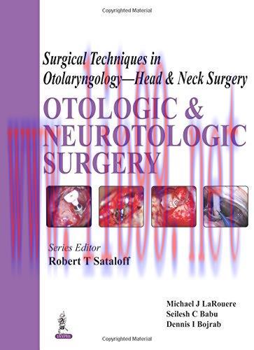 [AME]Otologic and Neurotologic Surgery (Surgical Techniques in Otolaryngology: Head & Neck Surg...