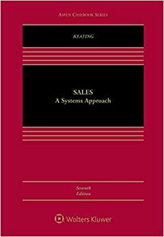 (PDF)Sales A Systems Approach (Aspen Casebook Series) 7th Edition