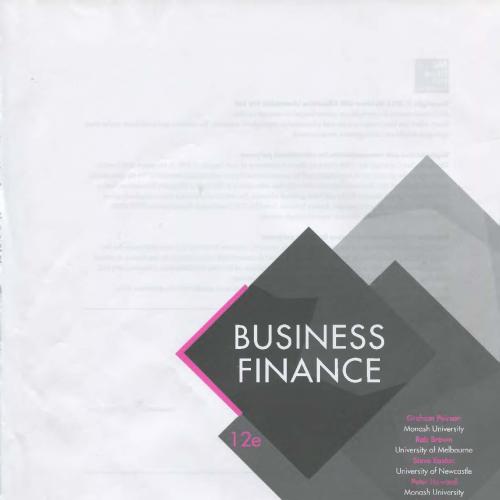 BUSINESS FINANCE 12e Grdham Peirson Rob
